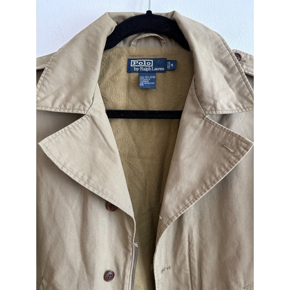 Vintage Polo Ralph Lauren Jacket Military Style Key West Embroidery Green Sz M - Picture 2 of 8